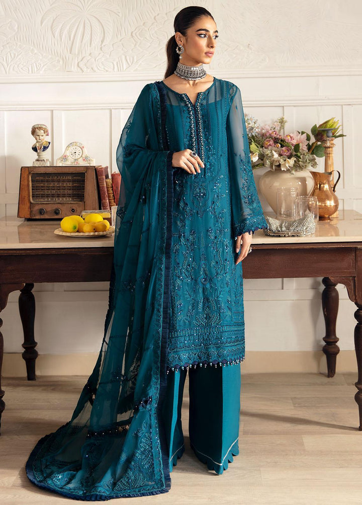 Gulaal Embroidered Chiffon Suits Unstitched 4 Piece GL23ELC GL-EC-23V1-08 MARLEEN - Luxury Collection