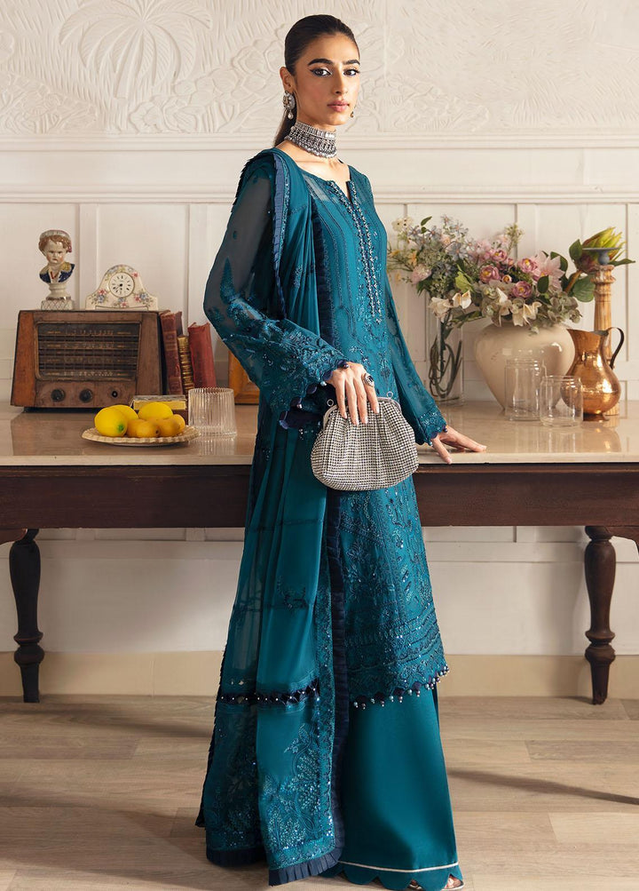 Gulaal Embroidered Chiffon Suits Unstitched 4 Piece GL23ELC GL-EC-23V1-08 MARLEEN - Luxury Collection