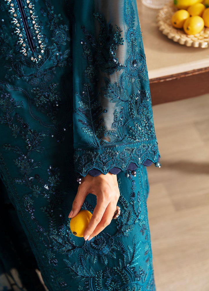 Gulaal Embroidered Chiffon Suits Unstitched 4 Piece GL23ELC GL-EC-23V1-08 MARLEEN - Luxury Collection