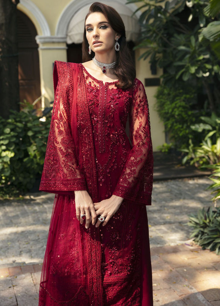 Gulaal Embroidered Net Suits Unstitched 4 Piece GL24LU GL-LP-24V1-24 Charlotte - Luxury Collection