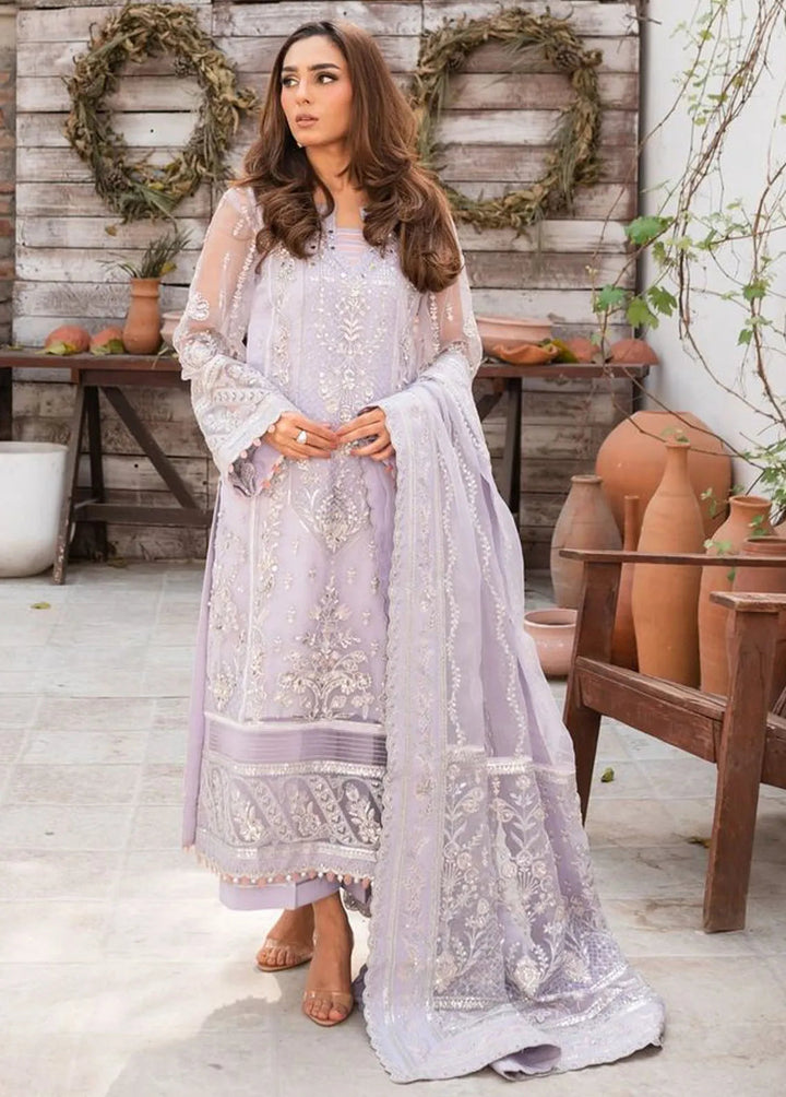 Gulaal Embroidered Organza Suits Unstitched 4 Piece GL23UL-V2 GL-LP-V2-17 Liana - Luxury Collection