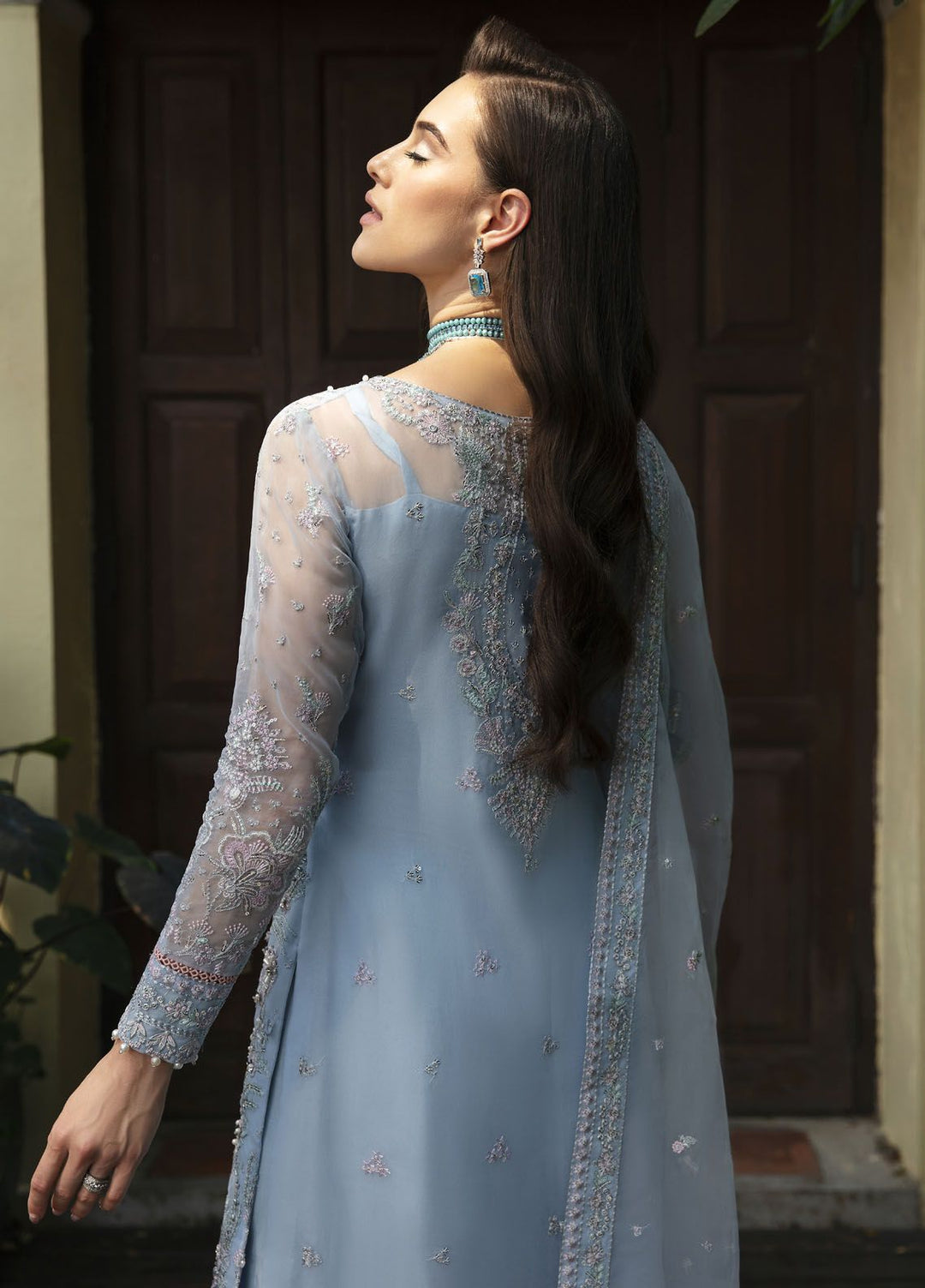 Gulaal Embroidered Organza Suits Unstitched 4 Piece GL24LU GL-LP-24V1-19 Marian - Luxury Collection