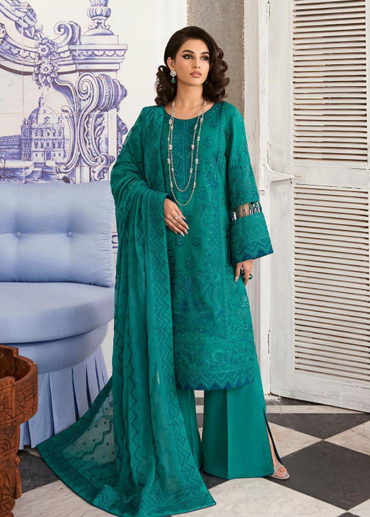 Gulaal Pret Embroidered Khaadi Net 3 Piece Suit GL23P GL-EP23V1-16 Sairaab