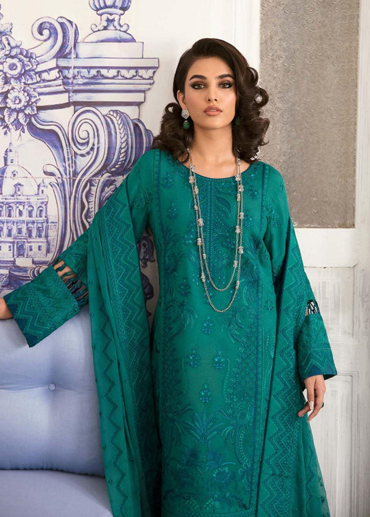 Gulaal Pret Embroidered Khaadi Net 3 Piece Suit GL23P GL-EP23V1-16 Sairaab