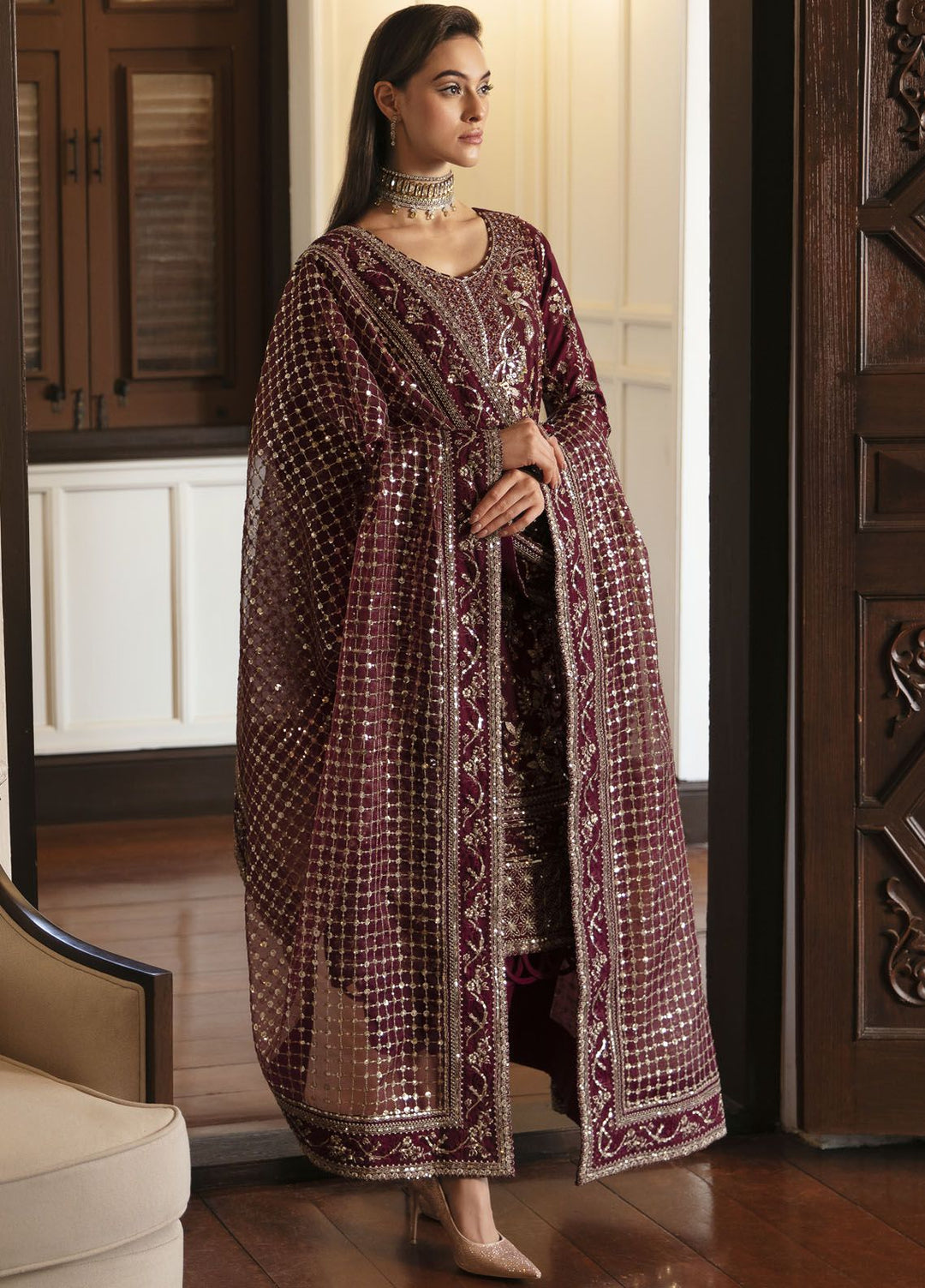 Gulaal Embroidered Viscose Suits Unstitched 3 Piece GL24LU GL-LP-24V1-20 Valentina - Luxury Collection