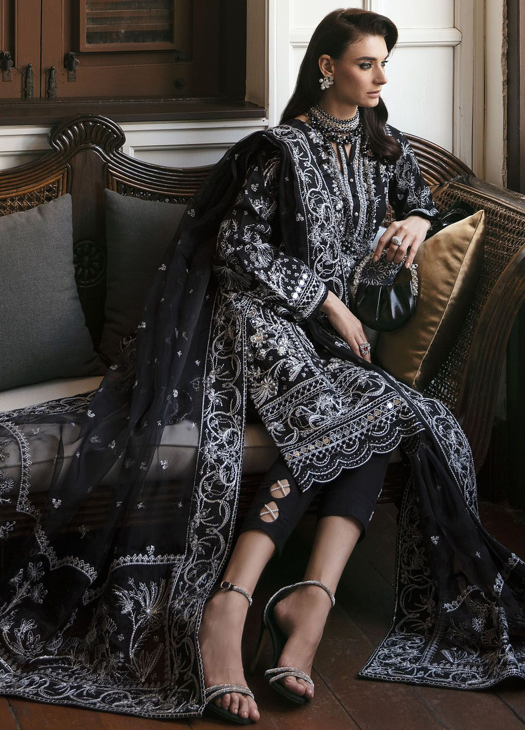 Gulaal Embroidered Viscose Suits Unstitched 3 Piece GL24LU GL-LP-24V1-22 Nadine - Luxury Collection