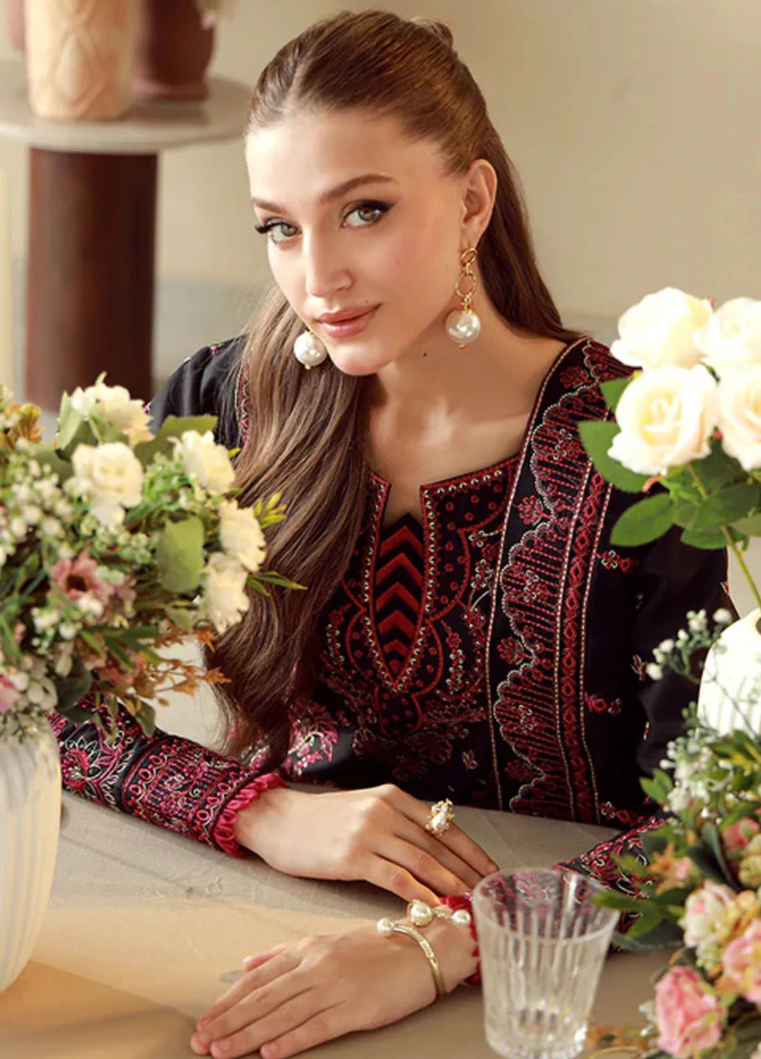 Gulaal Festive Pret Embroidered Lawn 3 Piece Suit Faina