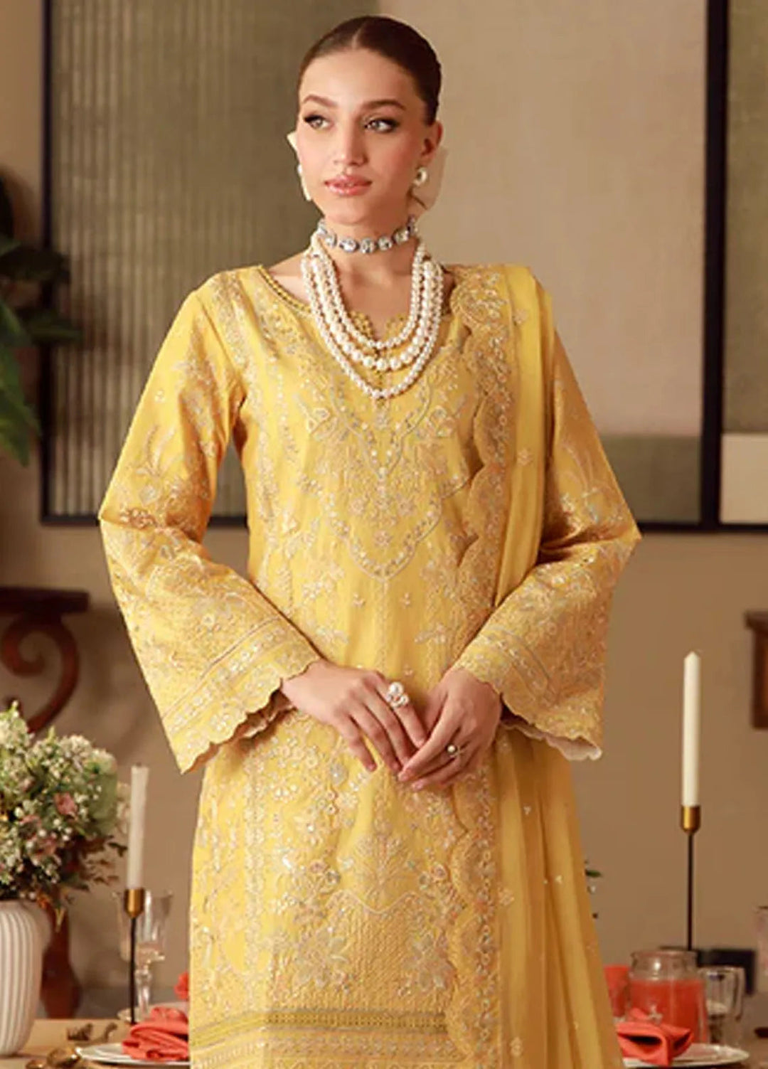 Gulaal Festive Pret Embroidered Lawn 3 Piece Suit Ura