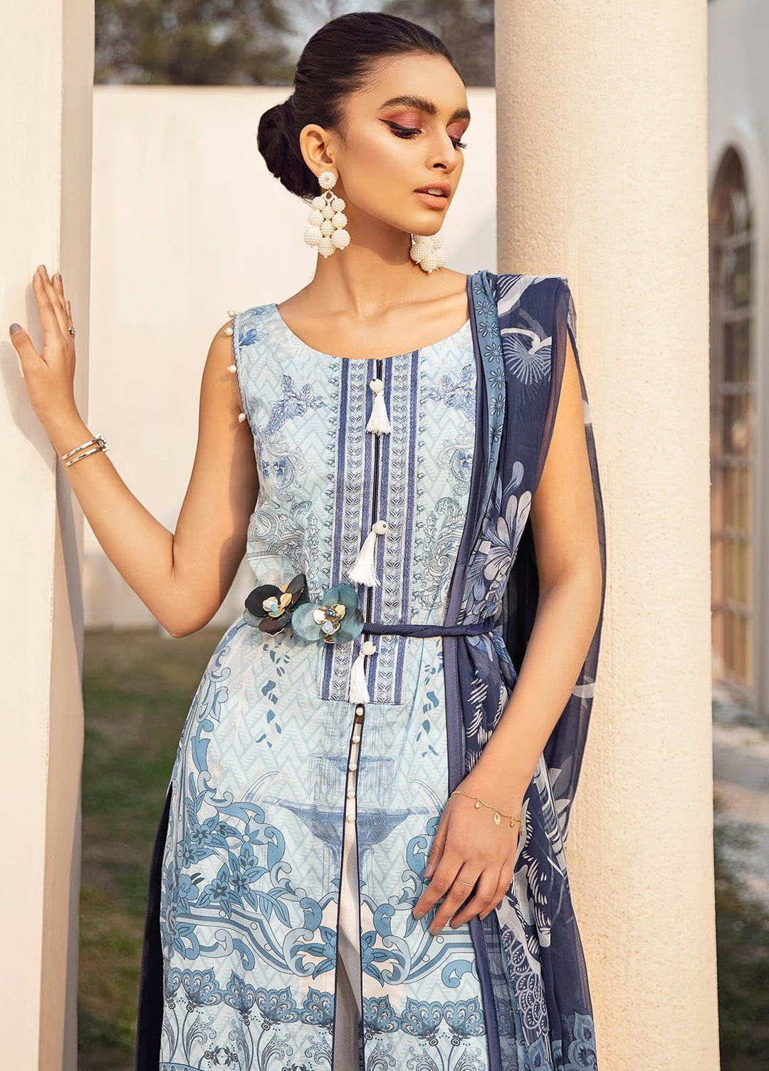 Gulaal Embroidered Lawn Suits Unstitched 3 Piece GL21L GL-01 Anisah - Summer Collection