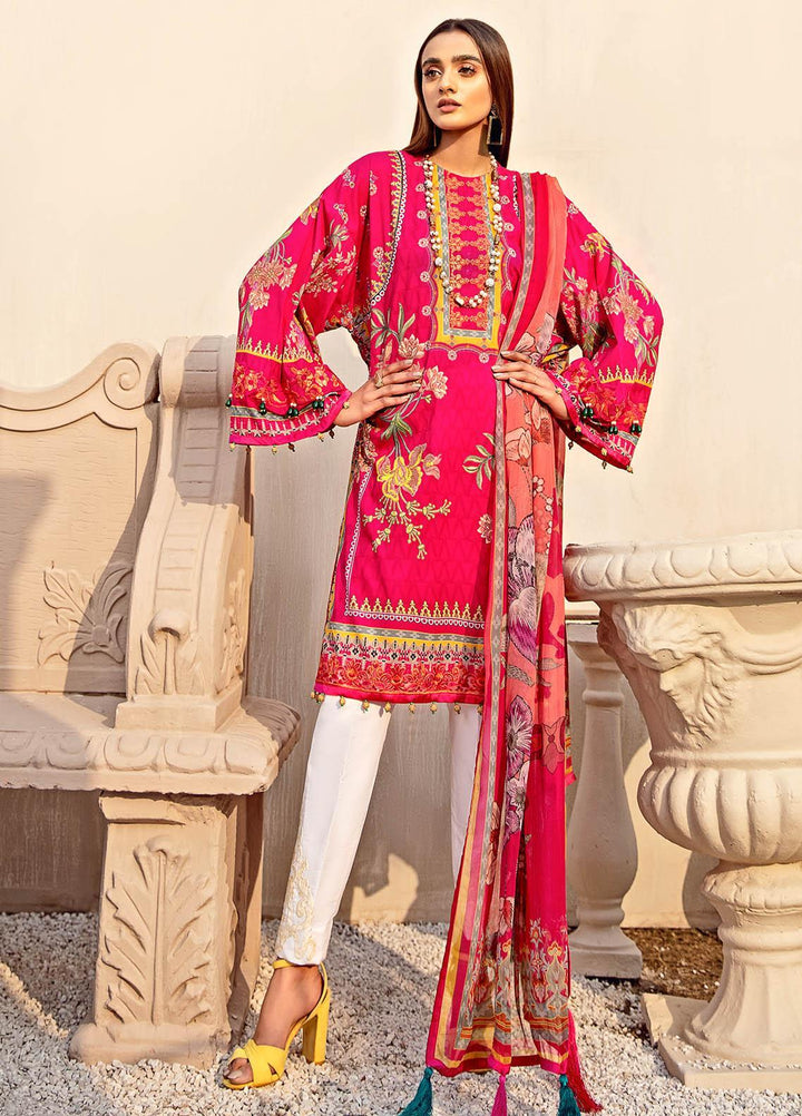 Gulaal Embroidered Lawn Suits Unstitched 3 Piece GL21L GL-02 Gulbahaar - Summer Collection