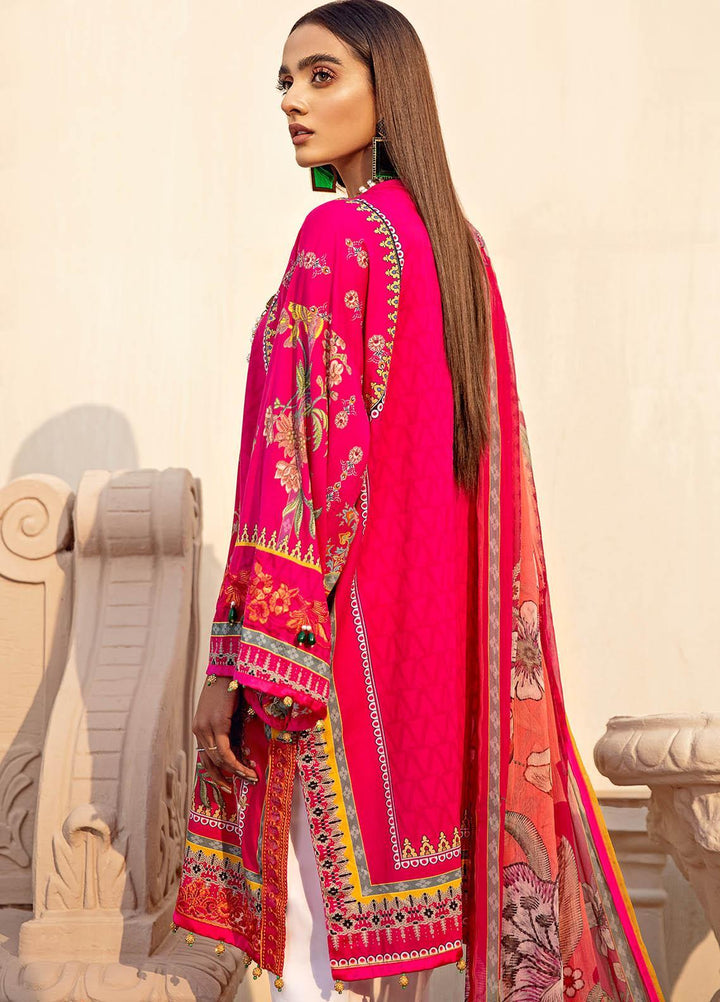 Gulaal Embroidered Lawn Suits Unstitched 3 Piece GL21L GL-02 Gulbahaar - Summer Collection