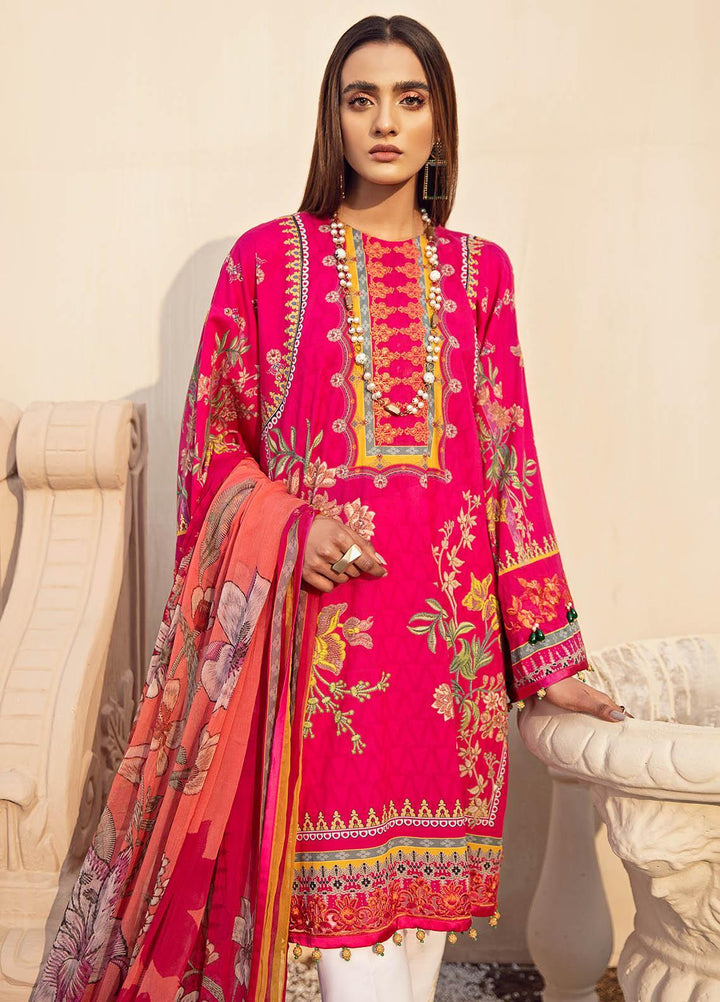 Gulaal Embroidered Lawn Suits Unstitched 3 Piece GL21L GL-02 Gulbahaar - Summer Collection