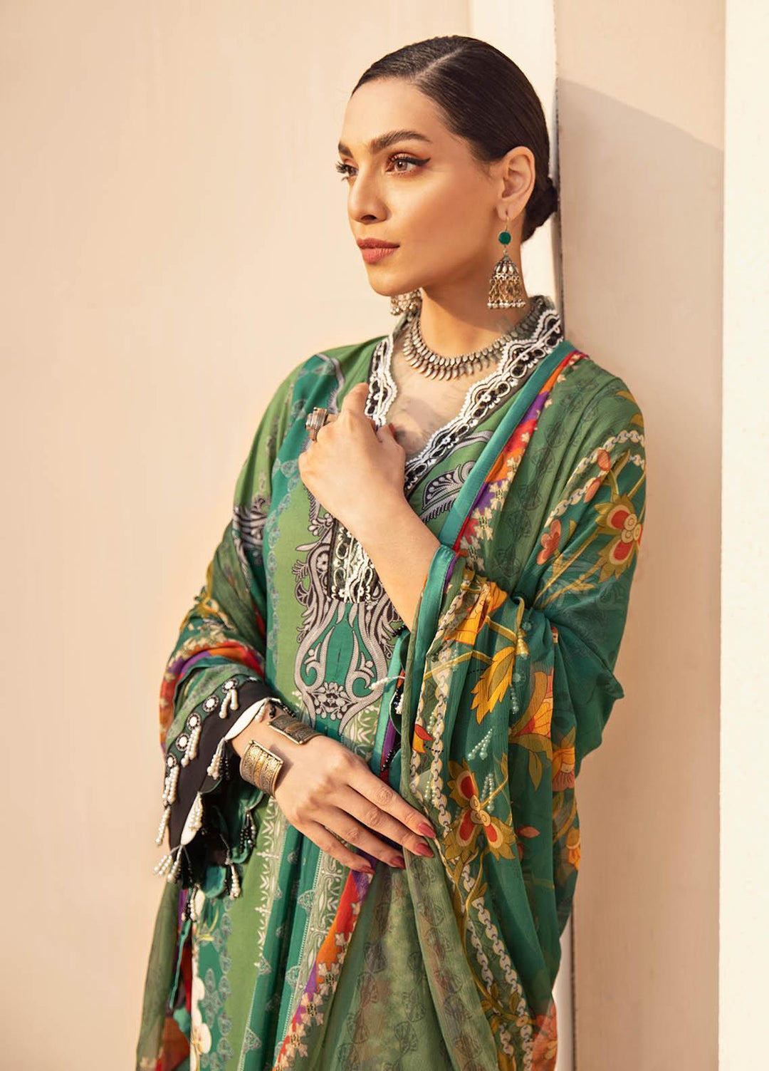 Gulaal Embroidered Lawn Suits Unstitched 3 Piece GL21L GL-07 Amani - Summer Collection