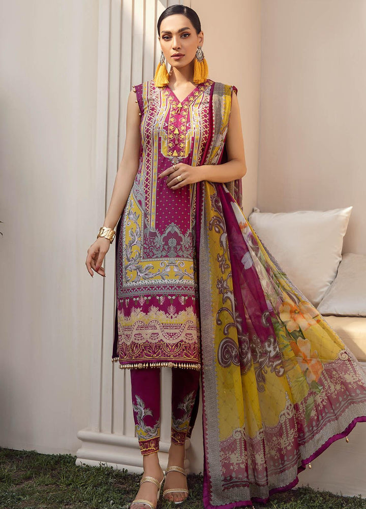 Gulaal Embroidered Lawn Suits Unstitched 3 Piece GL21L GL-09 Naurang - Summer Collection