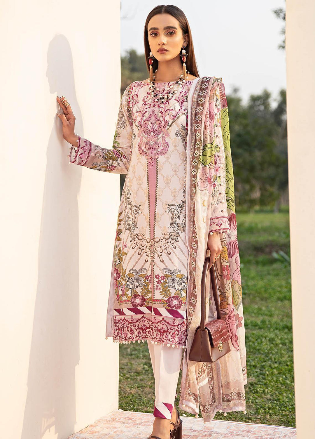Gulaal Embroidered Lawn Suits Unstitched 3 Piece GL21L GL-10 Azaleah - Summer Collection