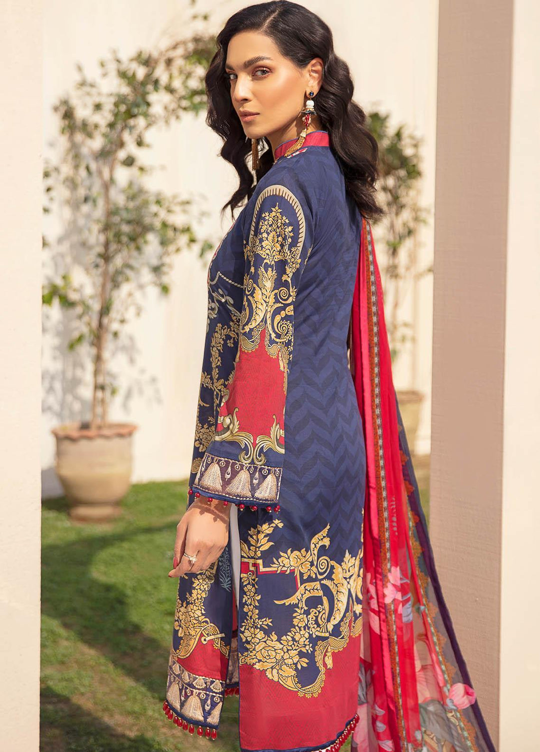 Gulaal Embroidered Lawn Suits Unstitched 3 Piece GL21L GL-11 Aashna - Summer Collection
