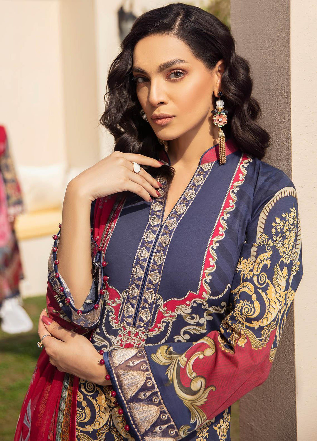 Gulaal Embroidered Lawn Suits Unstitched 3 Piece GL21L GL-11 Aashna - Summer Collection