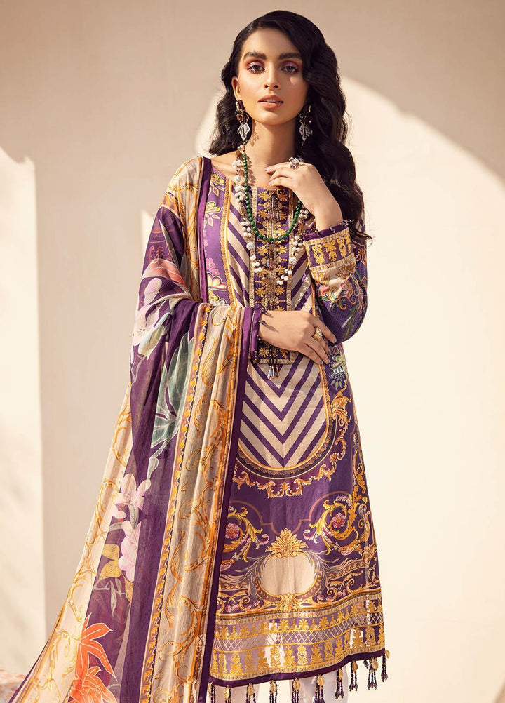 Gulaal Embroidered Lawn Suits Unstitched 3 Piece GL21L GL-12 Falak - Summer Collection