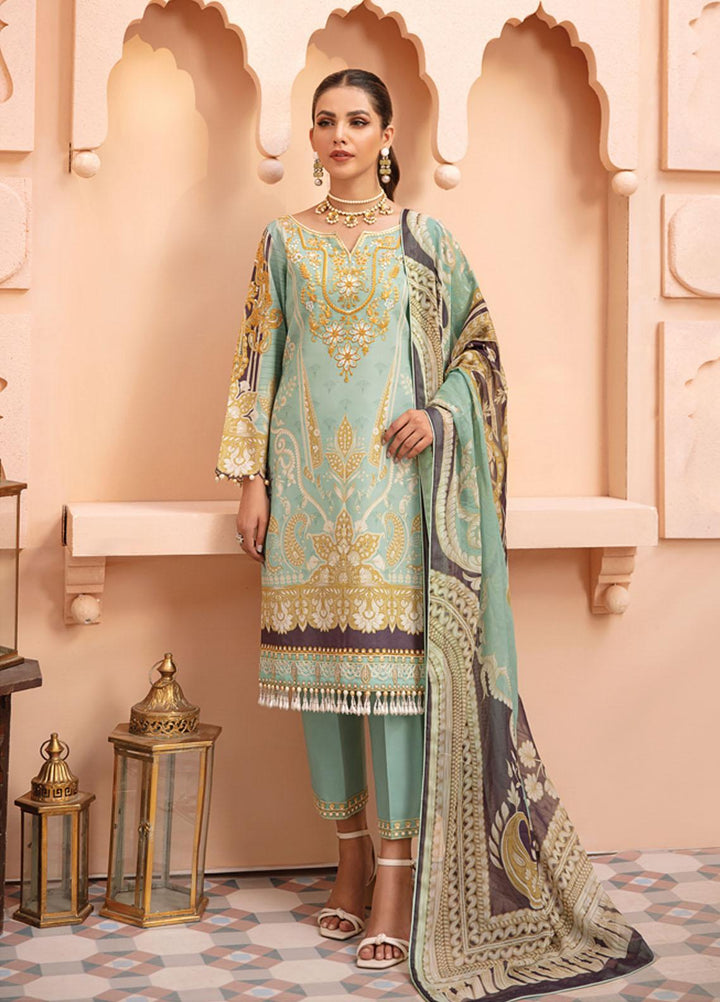 Gulaal Embroidered Lawn Suits Unstitched 3 Piece GL21-L2 08 Fairoz - Summer Collection