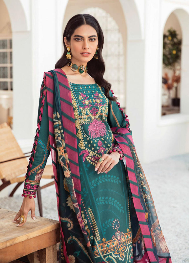 Gulaal Embroidered Lawn Suits Unstitched 3 Piece GL22L-1 JADE (01) - Summer Collection