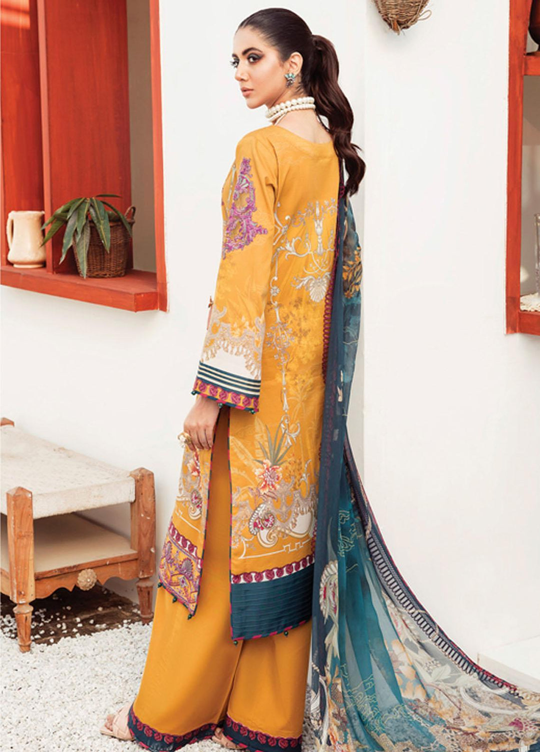 Gulaal Embroidered Lawn Suits Unstitched 3 Piece GL22L-1 LILIANA (02) - Summer Collection