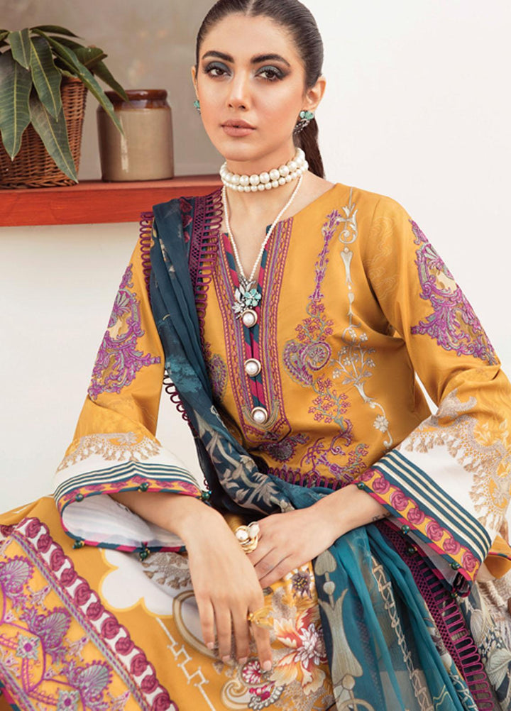 Gulaal Embroidered Lawn Suits Unstitched 3 Piece GL22L-1 LILIANA (02) - Summer Collection