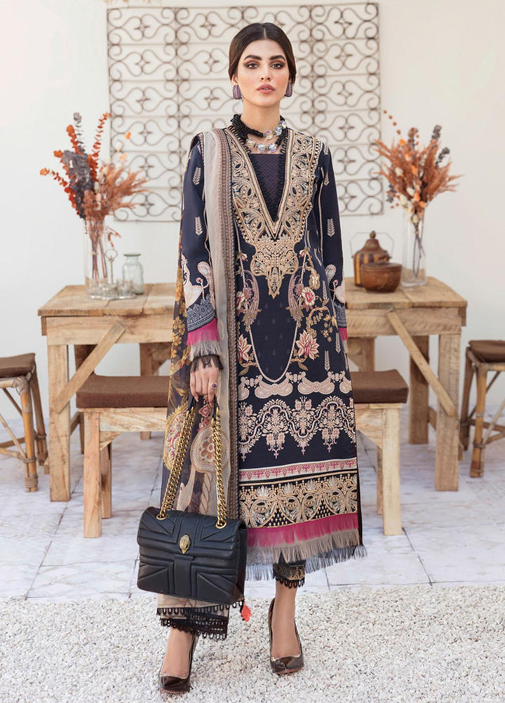 Gulaal Embroidered Lawn Suits Unstitched 3 Piece GL22L-1 NURA (09) - Summer Collection