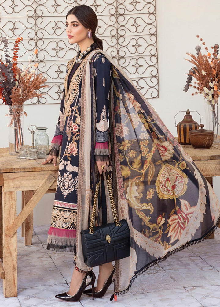 Gulaal Embroidered Lawn Suits Unstitched 3 Piece GL22L-1 NURA (09) - Summer Collection