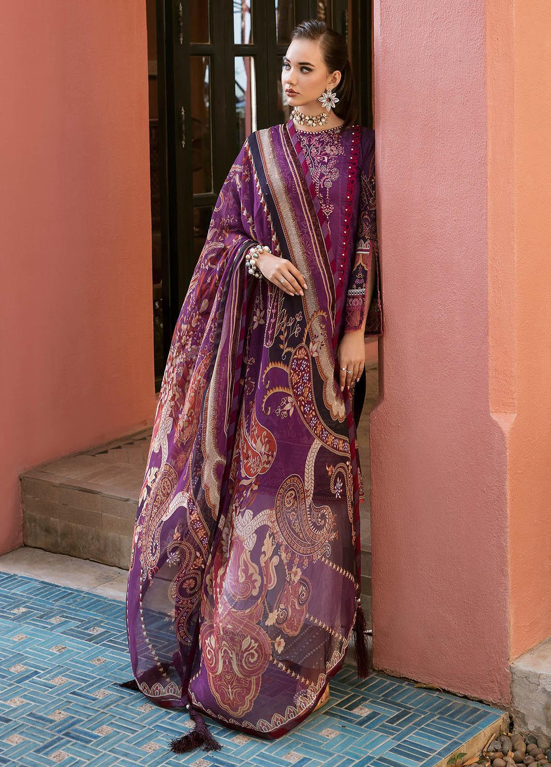 Gulaal Embroidered Lawn Suits Unstitched 3 Piece GL23L 01 Aarish - Summer Collection