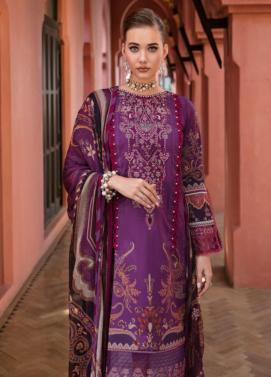 Gulaal Embroidered Lawn Suits Unstitched 3 Piece GL23L 01 Aarish - Summer Collection