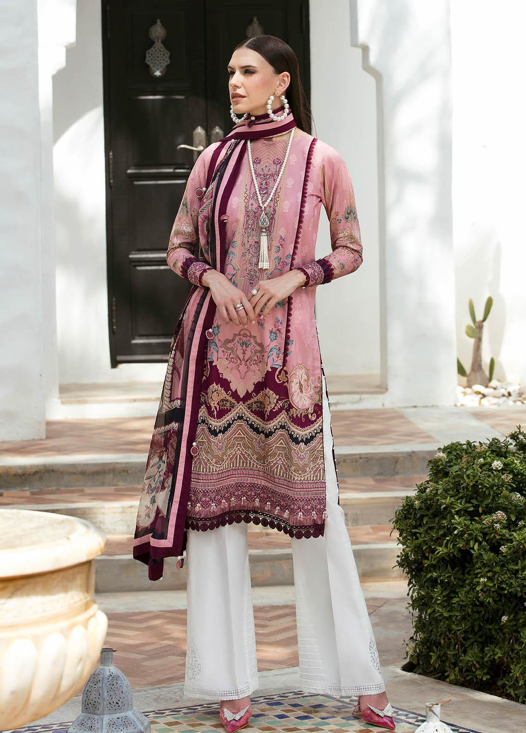 Gulaal Embroidered Lawn Suits Unstitched 3 Piece GL23L 02 Eshaal - Summer Collection