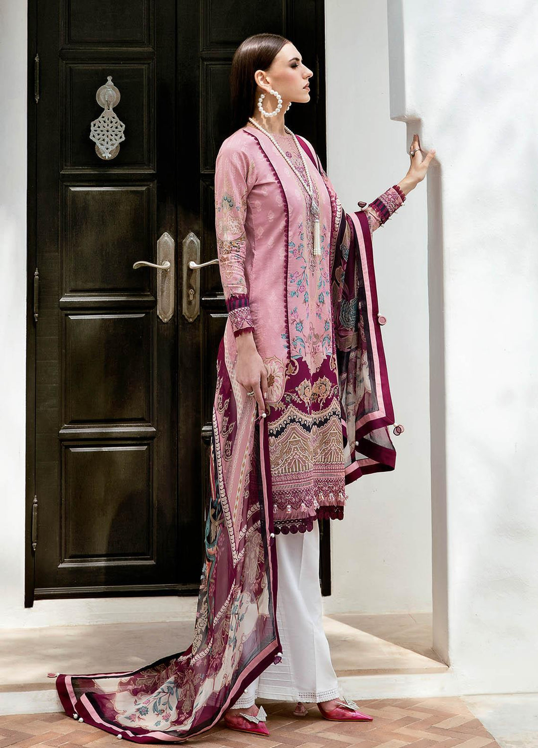 Gulaal Embroidered Lawn Suits Unstitched 3 Piece GL23L 02 Eshaal - Summer Collection