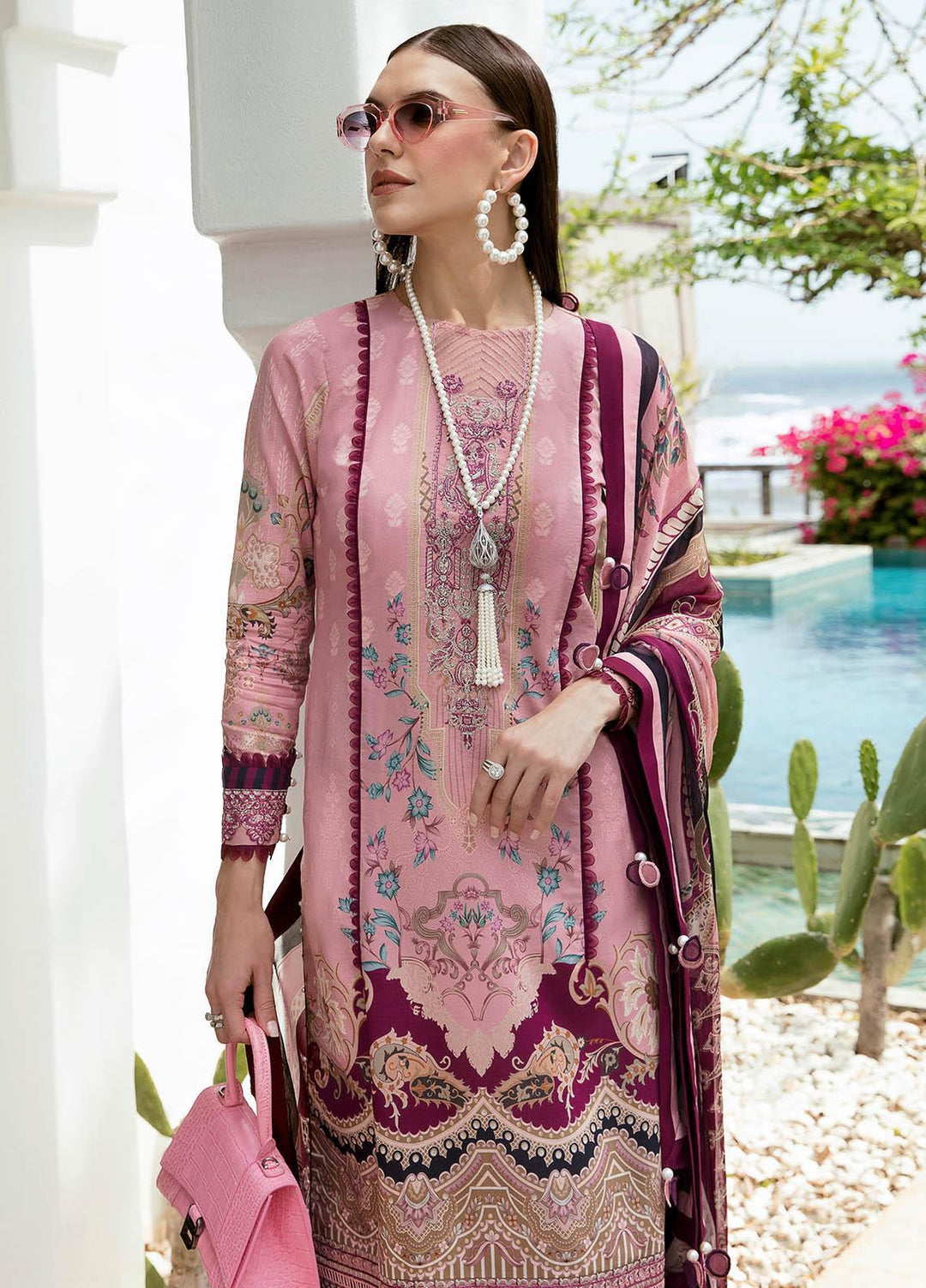 Gulaal Embroidered Lawn Suits Unstitched 3 Piece GL23L 02 Eshaal - Summer Collection