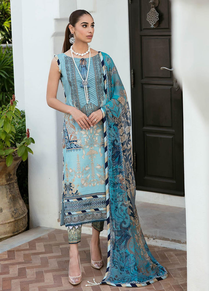 Gulaal Embroidered Lawn Suits Unstitched 3 Piece GL23L 03 Sasha - Summer Collection