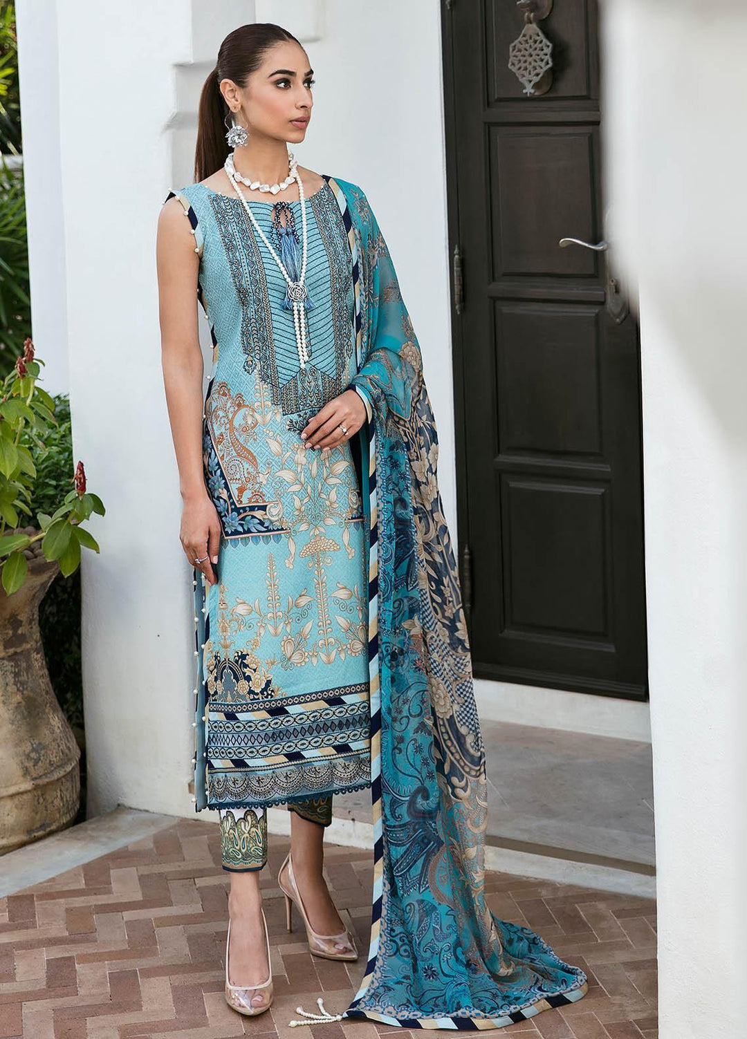 Gulaal Embroidered Lawn Suits Unstitched 3 Piece GL23L 03 Sasha - Summer Collection