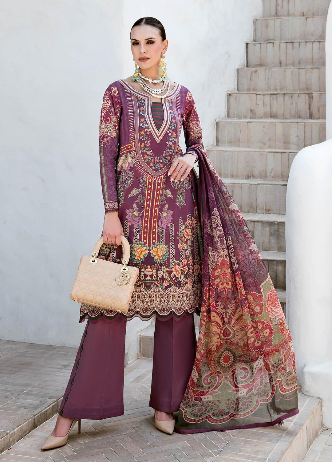 Gulaal Embroidered Lawn Suits Unstitched 3 Piece GL23L 04 Arya - Summer Collection
