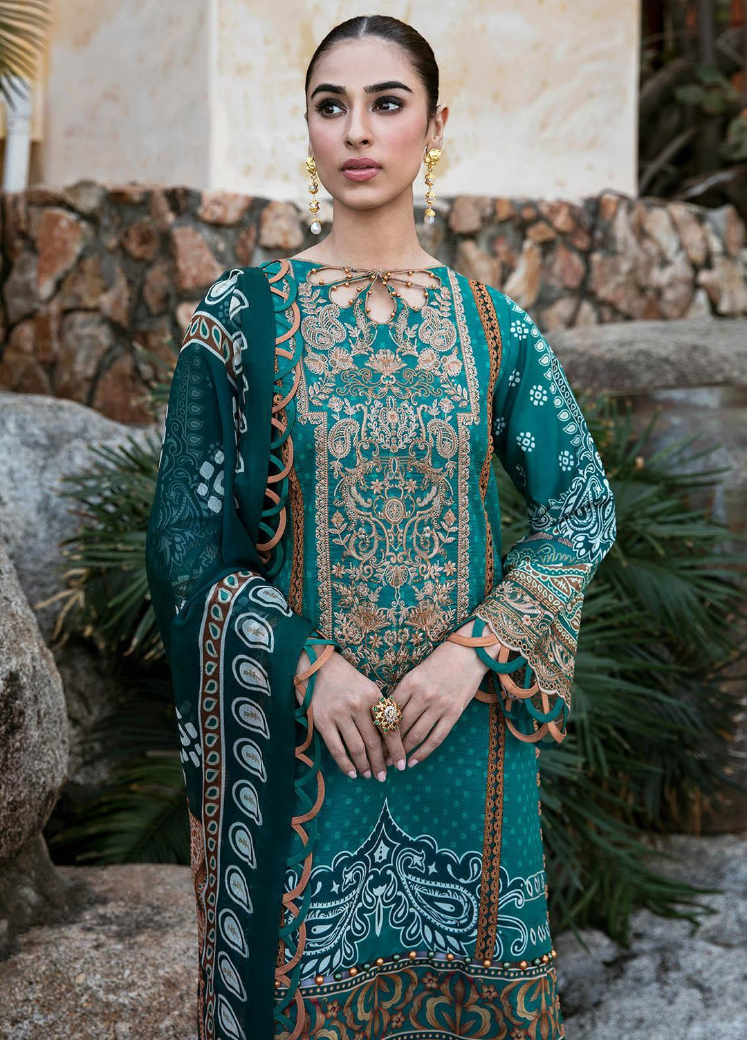Gulaal Embroidered Lawn Suits Unstitched 3 Piece GL23L 07 Neena - Summer Collection