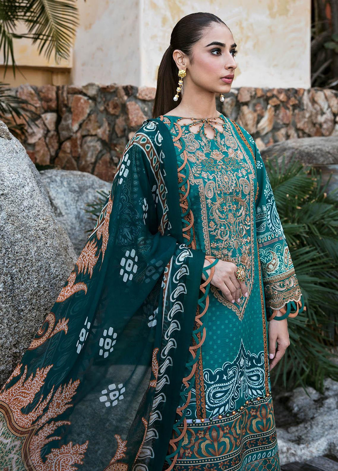 Gulaal Embroidered Lawn Suits Unstitched 3 Piece GL23L 07 Neena - Summer Collection