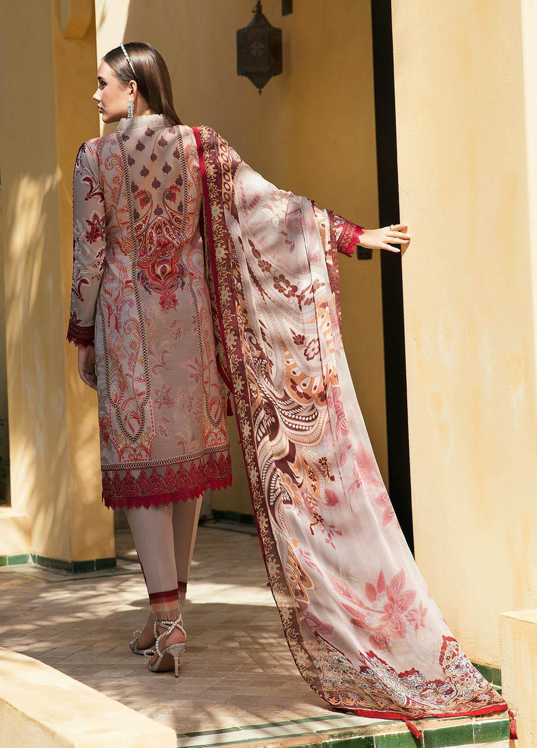 Gulaal Embroidered Lawn Suits Unstitched 3 Piece GL23L 10 Zaavail - Summer Collection