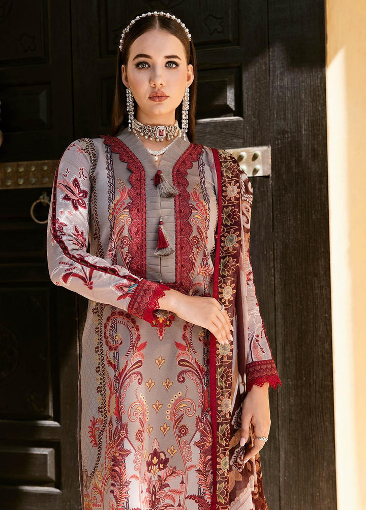 Gulaal Embroidered Lawn Suits Unstitched 3 Piece GL23L 10 Zaavail - Summer Collection
