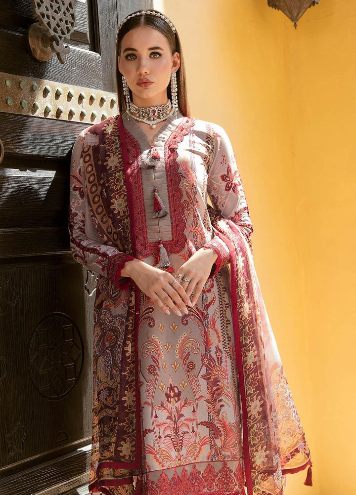 Gulaal Embroidered Lawn Suits Unstitched 3 Piece GL23L 10 Zaavail - Summer Collection