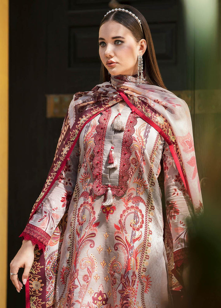Gulaal Embroidered Lawn Suits Unstitched 3 Piece GL23L 10 Zaavail - Summer Collection