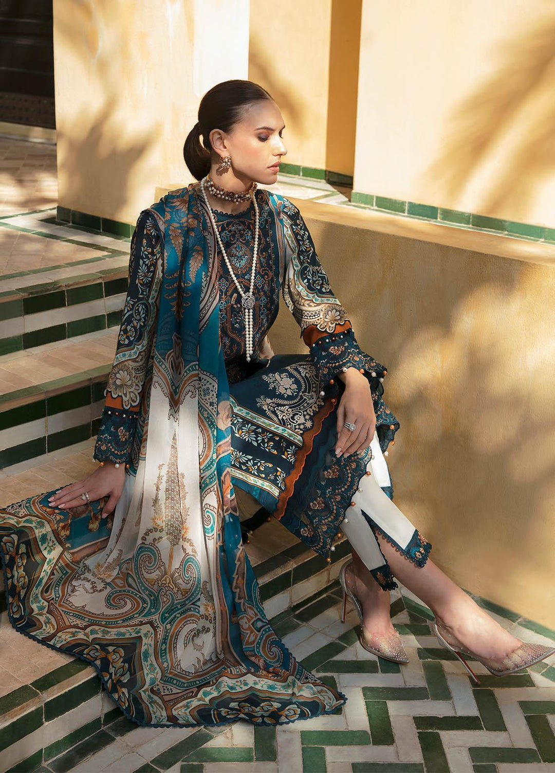 Gulaal Embroidered Lawn Suits Unstitched 3 Piece GL23L 11 Mariya - Summer Collection