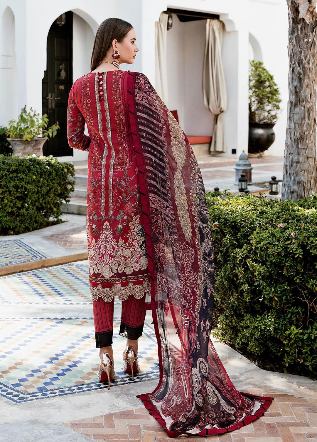 Gulaal Embroidered Lawn Suits Unstitched 3 Piece GL23L 12 Seira - Summer Collection
