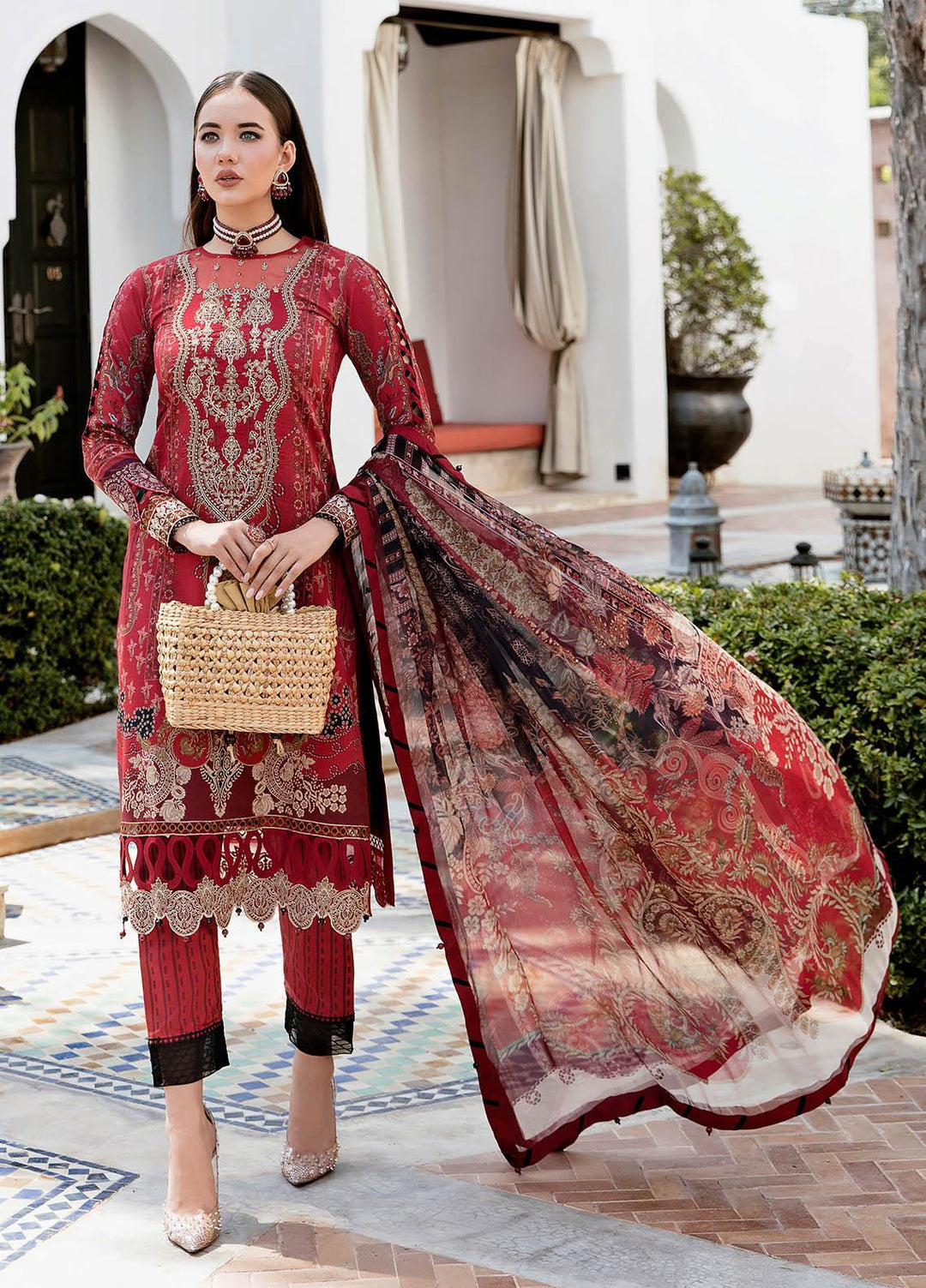 Gulaal Embroidered Lawn Suits Unstitched 3 Piece GL23L 12 Seira - Summer Collection