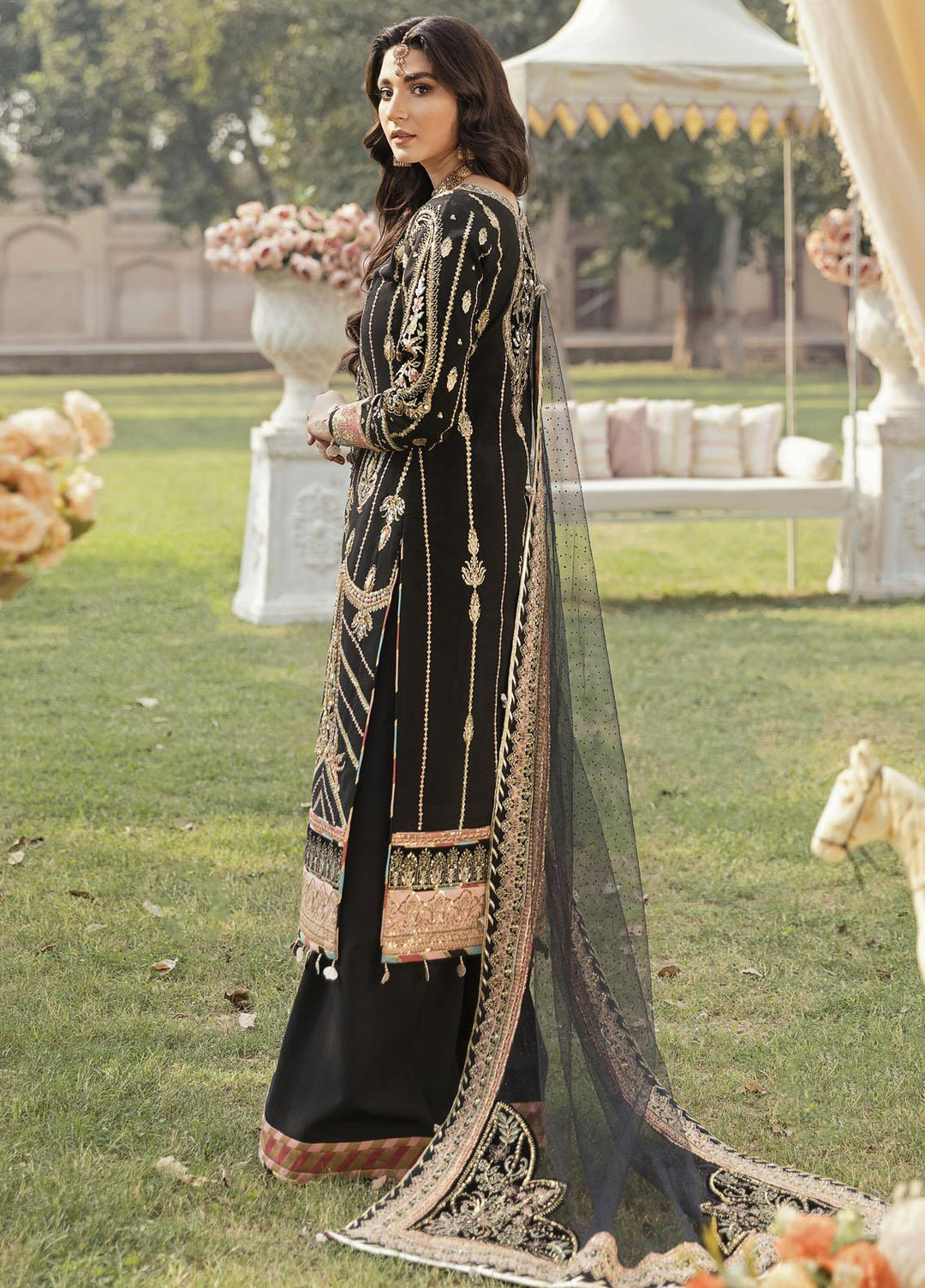 Gulaal Embroidered Silk Suits Unstitched 3 Piece GL21WD (WU-01) Zareen - Wedding Collection