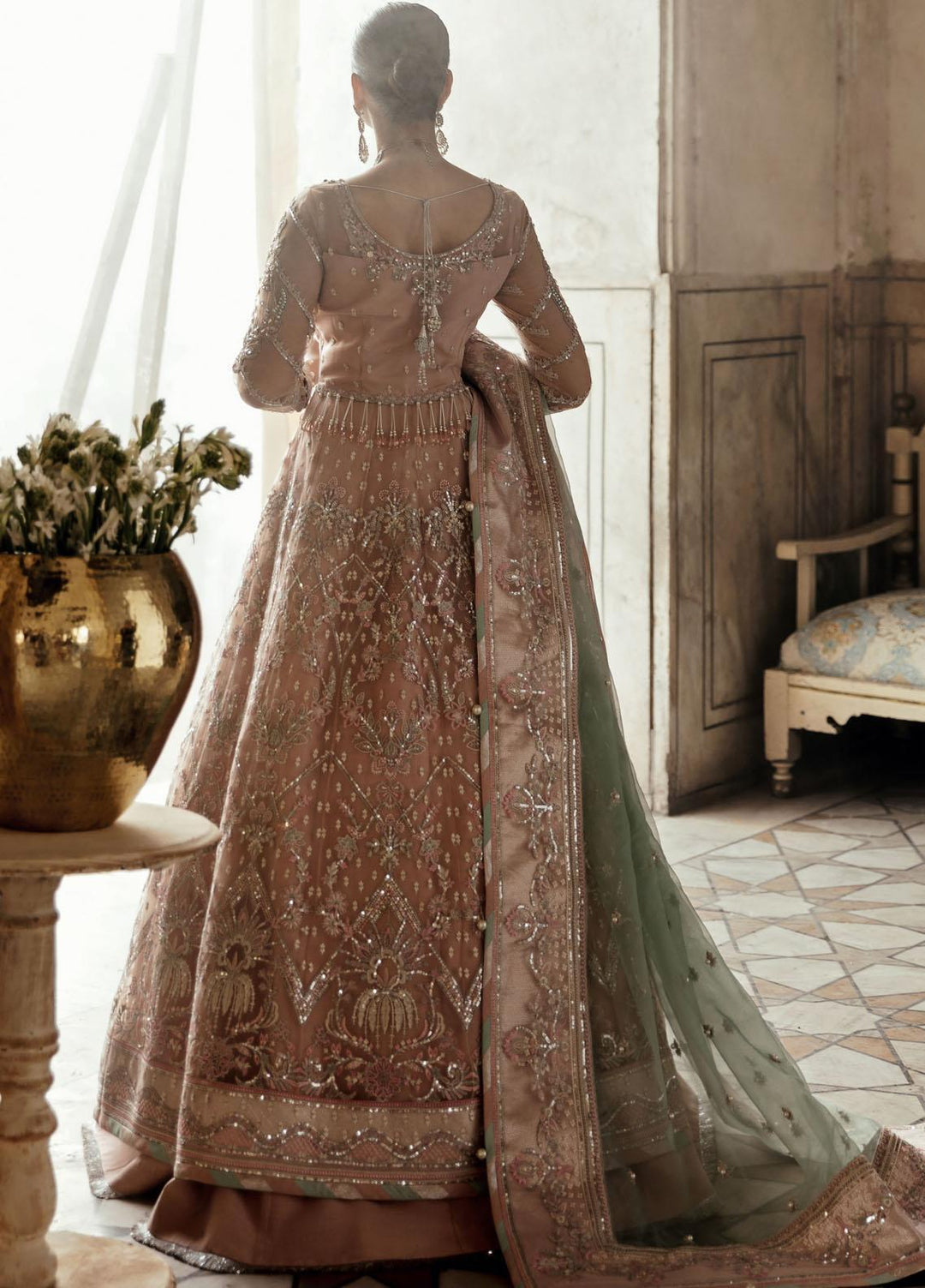Gulaal Embroidered Net Suits Unstitched 3 Piece GL21WD (WU-02) Nagaar - Wedding Collection