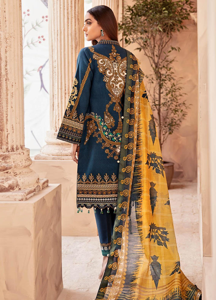 Gulaal Embroidered Lawn Suits Unstitched 3 Piece GL21LL 01 Mishaal - Luxury Collection