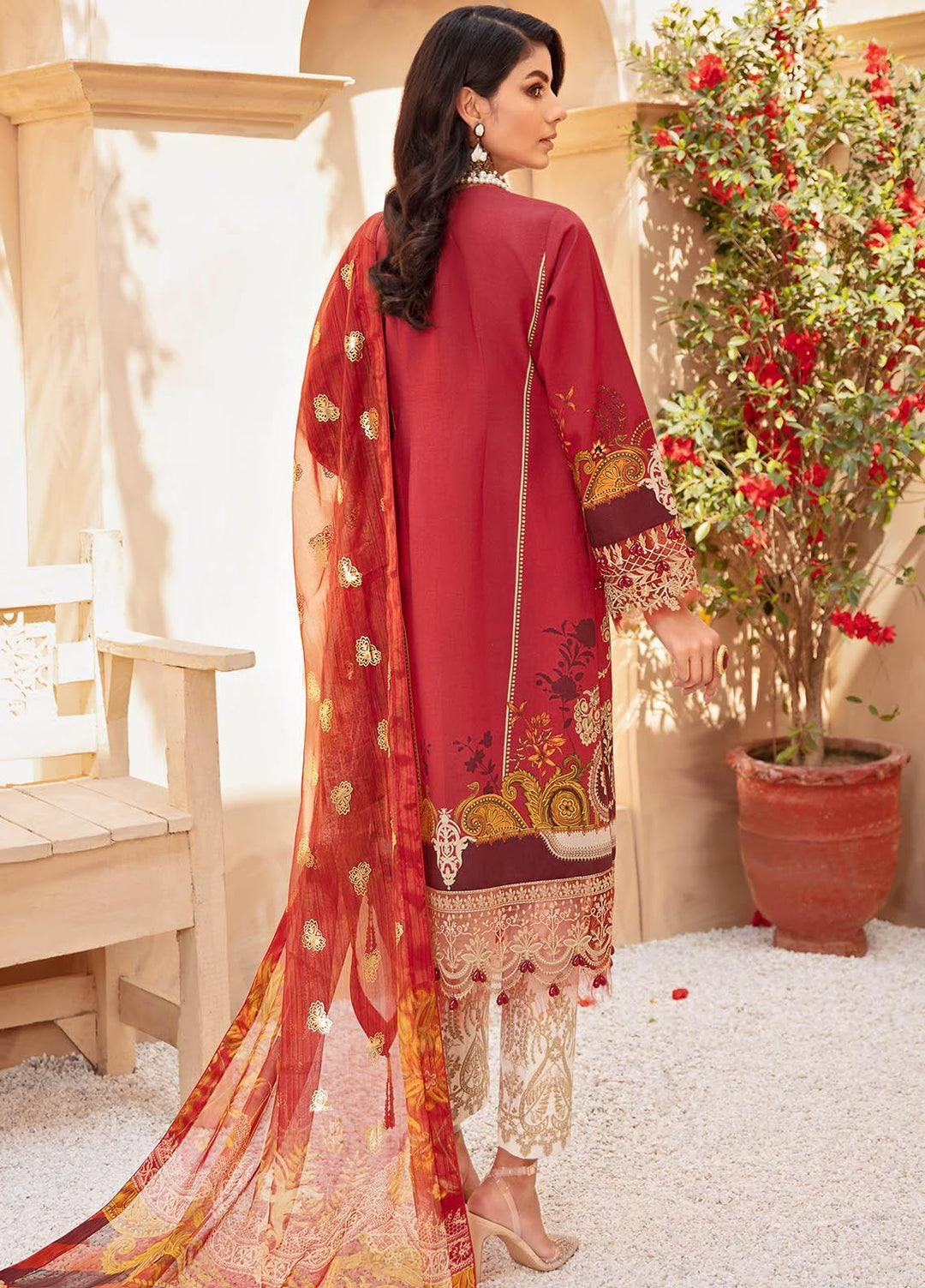 Gulaal Embroidered Lawn Suits Unstitched 3 Piece GL21LL 02 Aarzoo - Luxury Collection