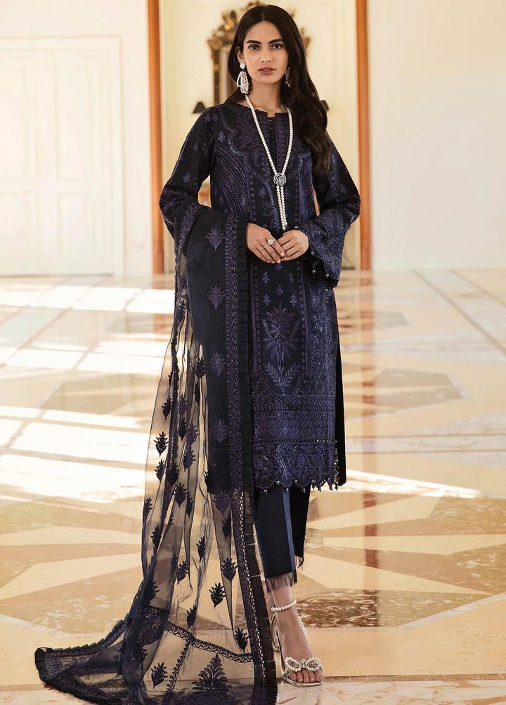 Gulaal Embroidered Lawn Suits Unstitched 3 Piece GL23LL 01 Zarqaa - Luxury Collection